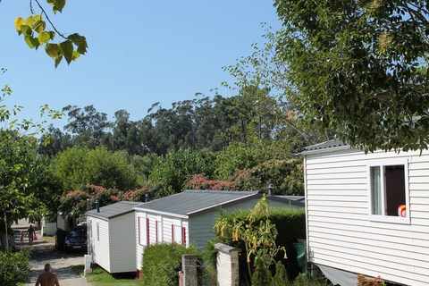Vista de los bungalows